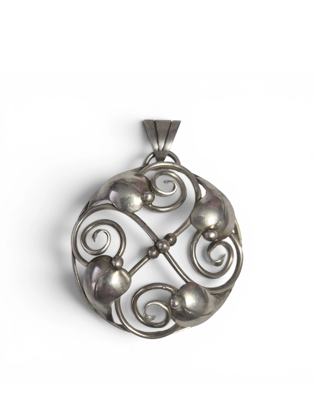 Rare Hugo Grün Silver Filigree Pendant 83%